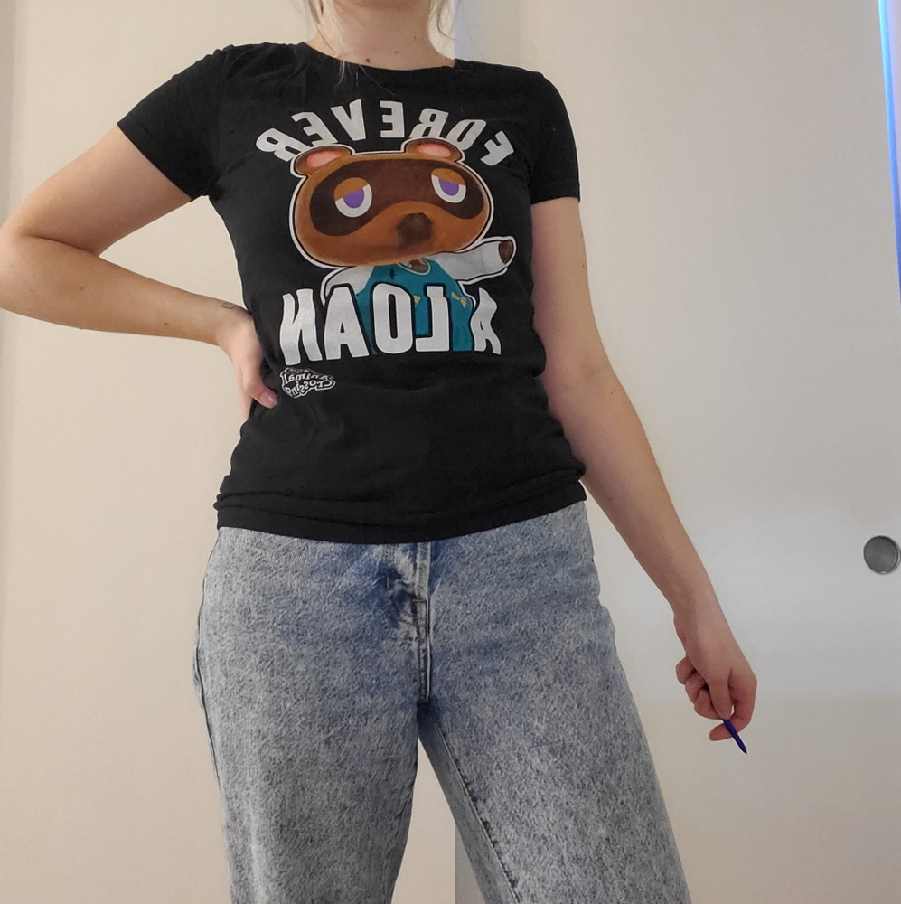 animal crossing "forever a loan" tshirt